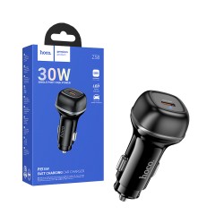 Hoco Car Charger Z58 Rank PD30W Black Hoco Car Charger Z58 Rank PD30W Black
